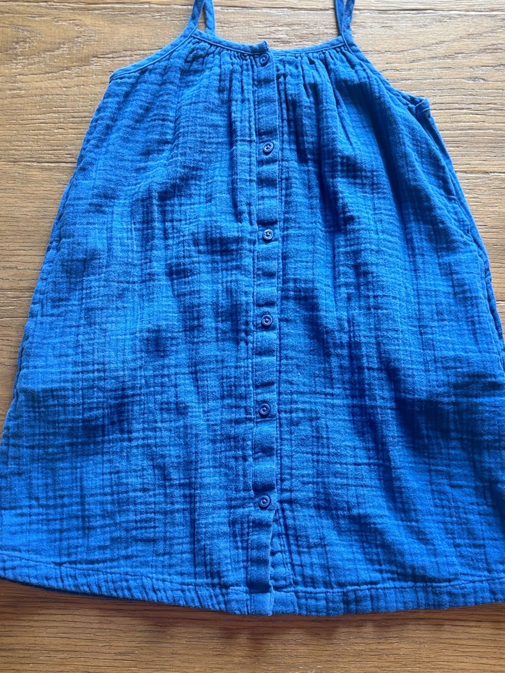 GAP Royal Blue Button-Front A-Line Skirt